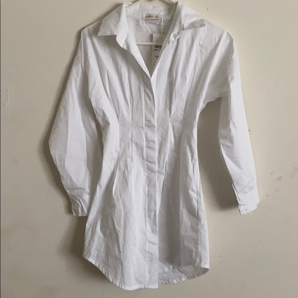 Long Sleeve Shirt Mini Dress